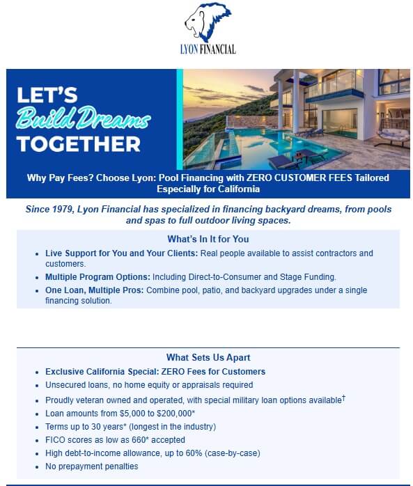 Lyon Financing Info